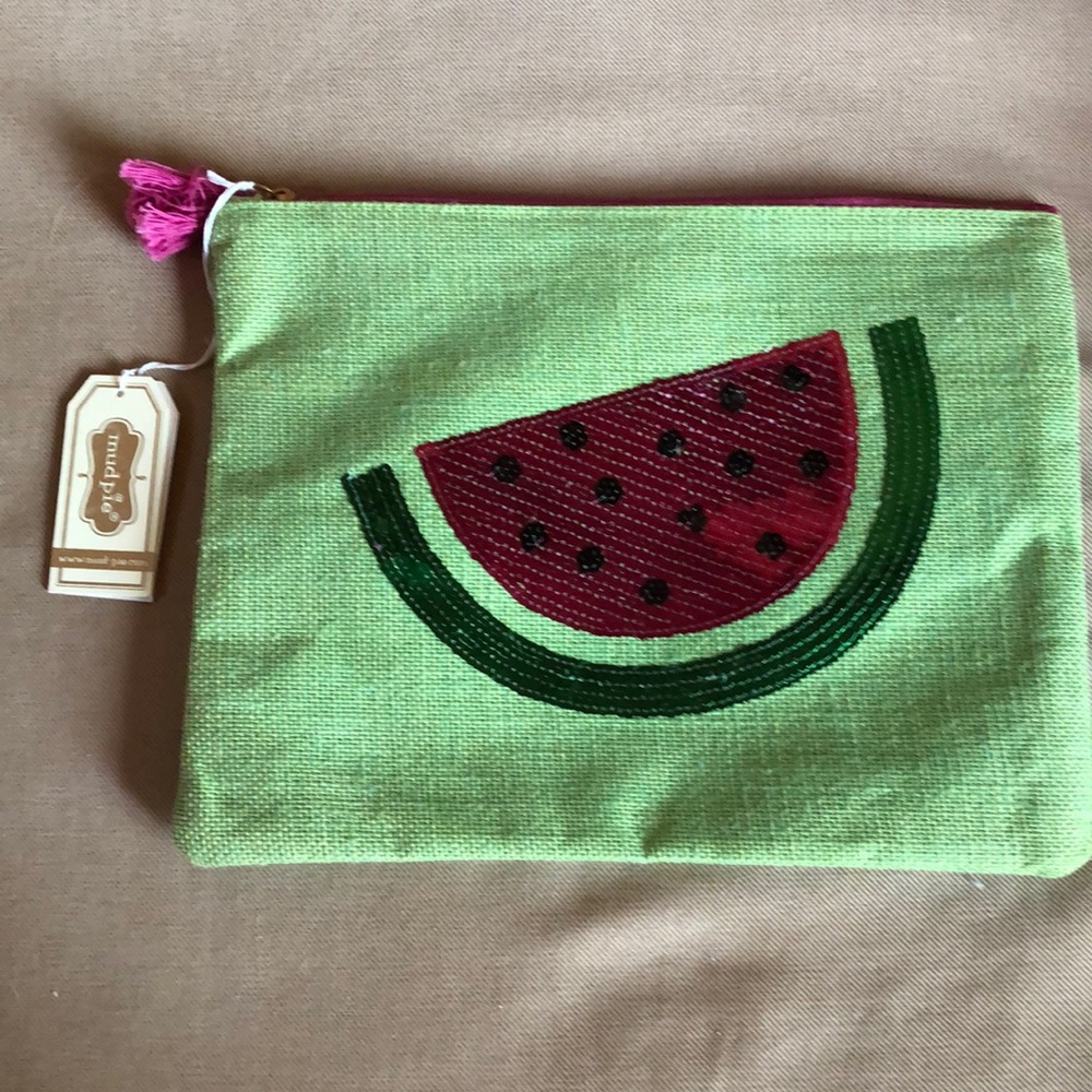 New with tags mud pie pouch clutch